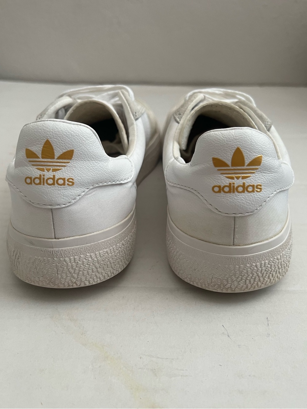 Adidas 3MC Mens Low-Top Skater Leather Canvas Sneakers 9.5 White Athletic Shoes - Picture 7 of 10
